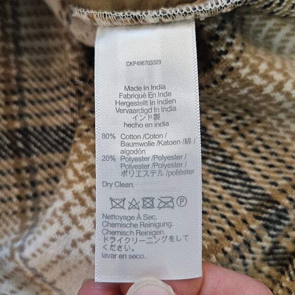 Madewell Flannel Button-Up Shirt-Jacket Womens Size L Do‎ Well Eco Shacket NEW - Picture 13 of 14